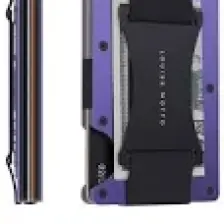 Louise Motto - Cardx - Burano Strap - Yeni Nesil Minimalist Cüzdan & Kartlık Premium Malzeme, Rfıd Korumalı - Mor