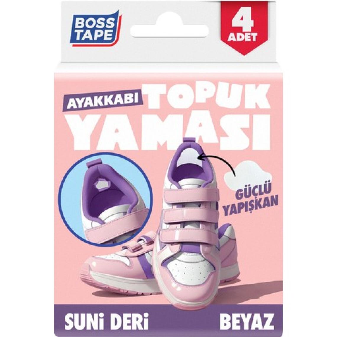 Boss Tape Ayakkabı Topuk Yaması Kendinden Yapışkanlı Ayakkabı Tamir Bandı Beyaz