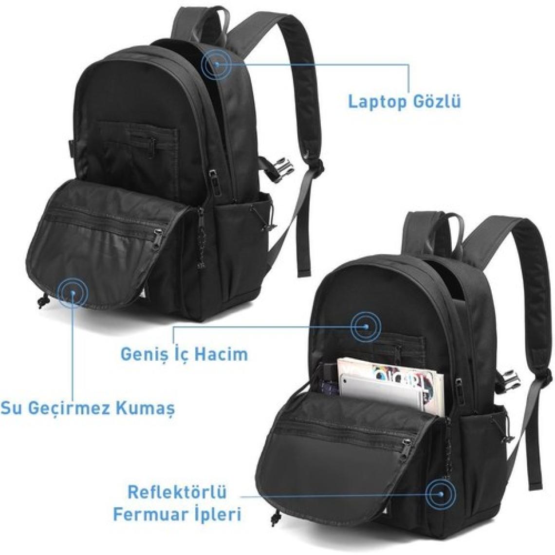 Smart Bags Sırt Çantası Okul Boyu Laptop Gözlü 3156