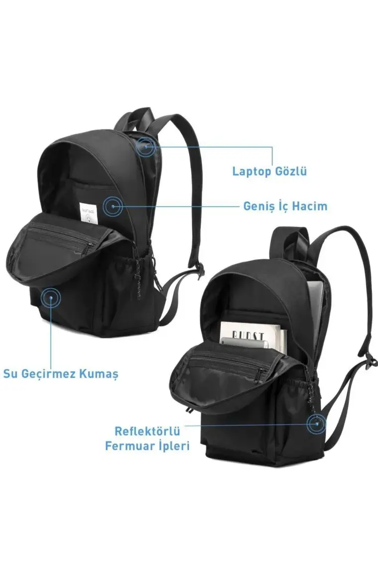 Smart Bags Sırt Çantası Okul Boyu Laptop Gözlü 3157