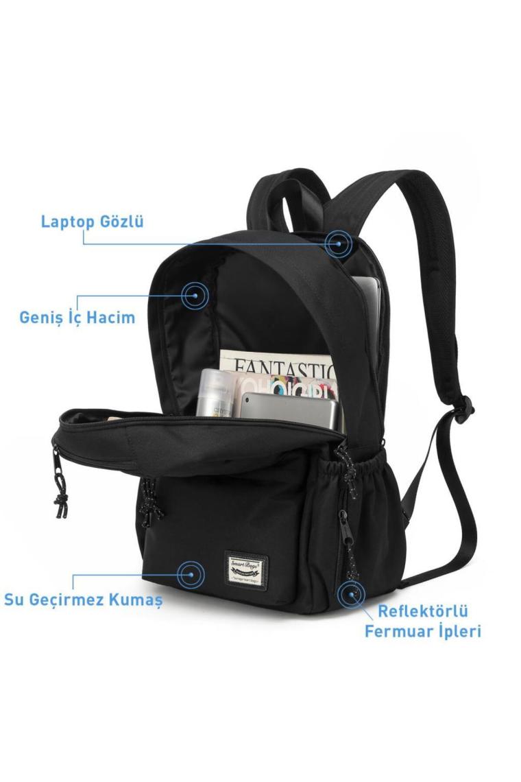 Smart Bags Sırt Çantası Okul Boyu Laptop Gözlü 3154