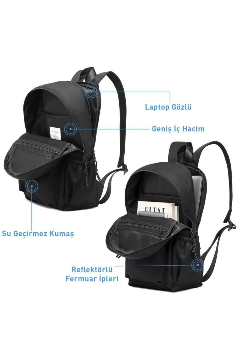 Smart Bags Sırt Çantası Okul Boyu Laptop Gözlü 3157