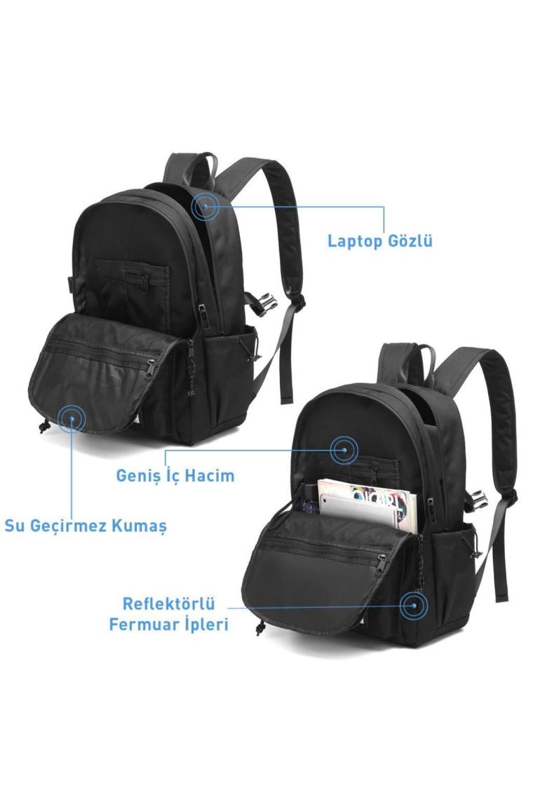 Smart Bags Sırt Çantası Okul Boyu Laptop Gözlü 3156