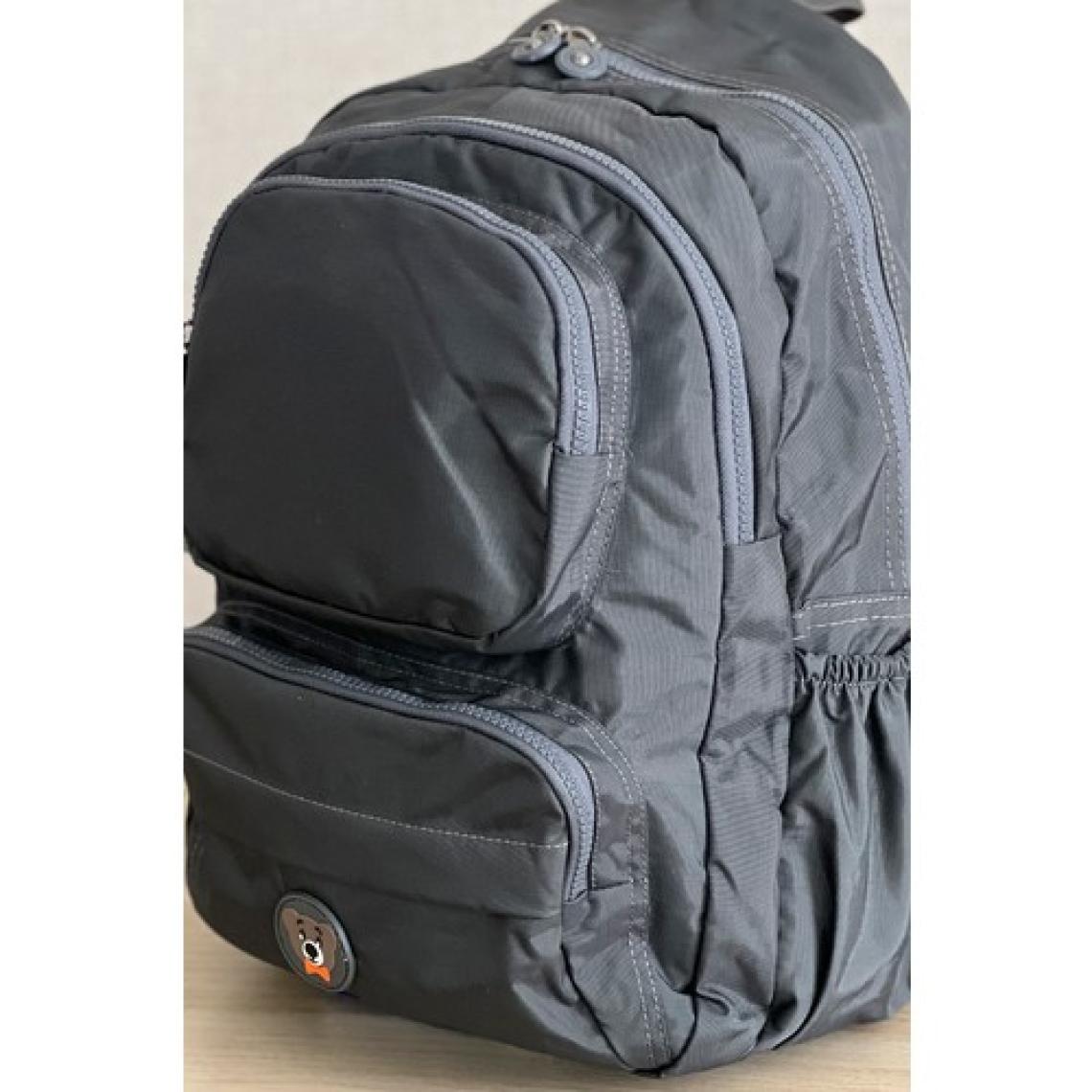 Nemo Bags Gri Orta Boy Okul Çantası Laptop ve Seyahat Sırt Çantası Su Geçirmez Ayıcık Anahtarlık Hediyeli