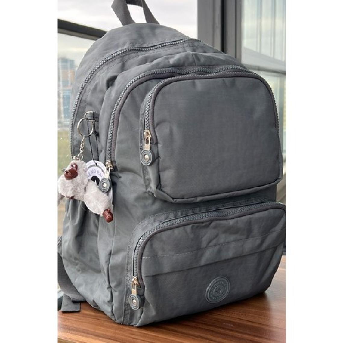 Nemo Bags Gri Sırt Çantası Okul Çantası Laptop ve Seyahat Çantası Su Geçirmez Spor Çanta