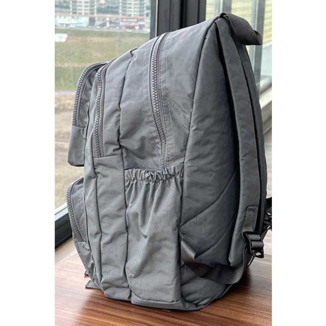 Nemo Bags Gri Sırt Çantası Okul Çantası Laptop ve Seyahat Çantası Su Geçirmez Spor Çanta