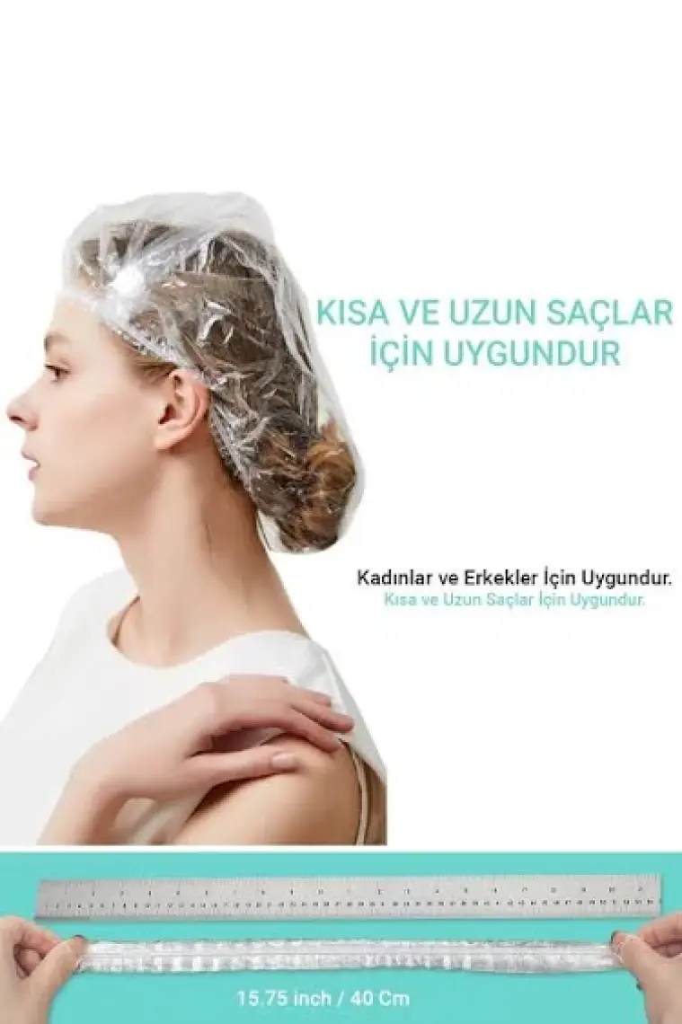 Esnature Tek Kullanımlık Naylon Duş Bonesi 50 Adet