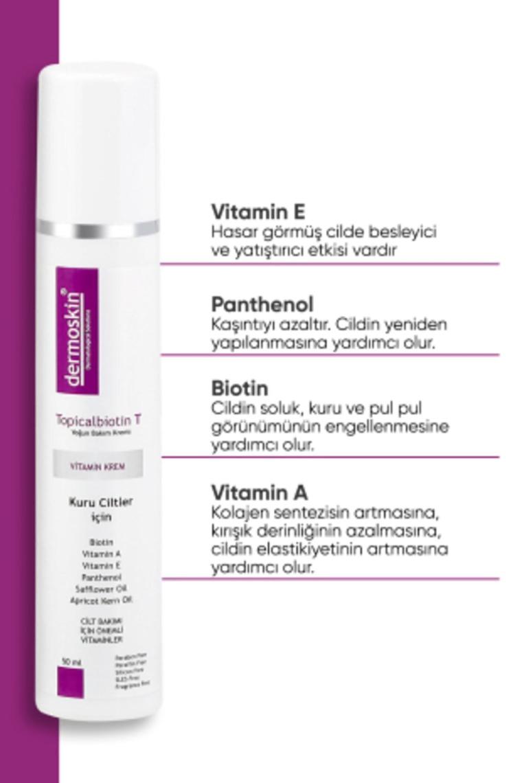 Dermoksin Topicalbiotin T Kuru Ciltler için Bakım Kremi 50 ml
