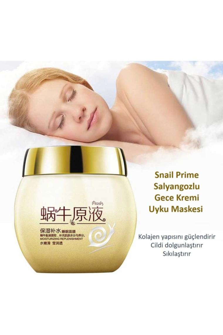 Snail Prime Salyangozlu Gece Kremi Uyku Maskesi 120 gr-büyük boy