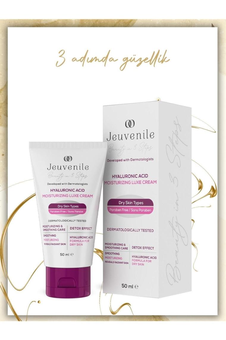 Hyaluronik Asit İçerikli Krem - Nemlendirici (Hyaluronic Acid,Niacinamide,Panthenol) Kuru Cilt için