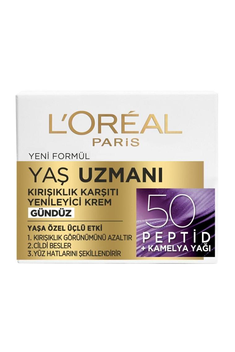 Loreal Paris Yaş Uzmanı 50+ Kırışıklık Karşıtı Yenileyici Krem 50 ml