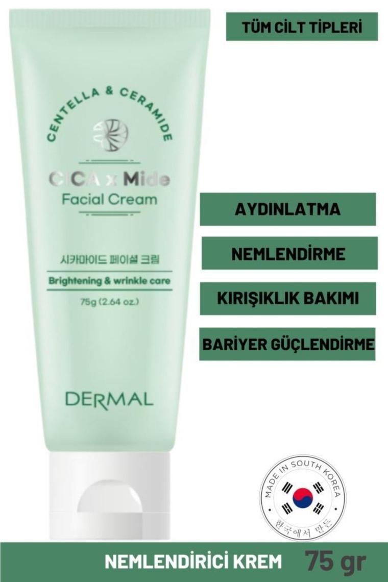 Cıca X Mide Cream Centella Asiatica Ve Seramid Özlü Aydınlatıcı Kırışıklık Bakımı Yüz Kremi