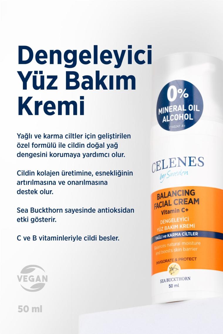 Sea Buckthorn Dengeleyici Yüz Kremi 50ml Yağlı Cilt Ve Karma Ciltler
