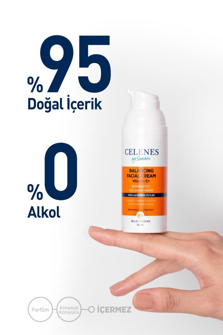 Sea Buckthorn Dengeleyici Yüz Kremi 50ml Yağlı Cilt Ve Karma Ciltler