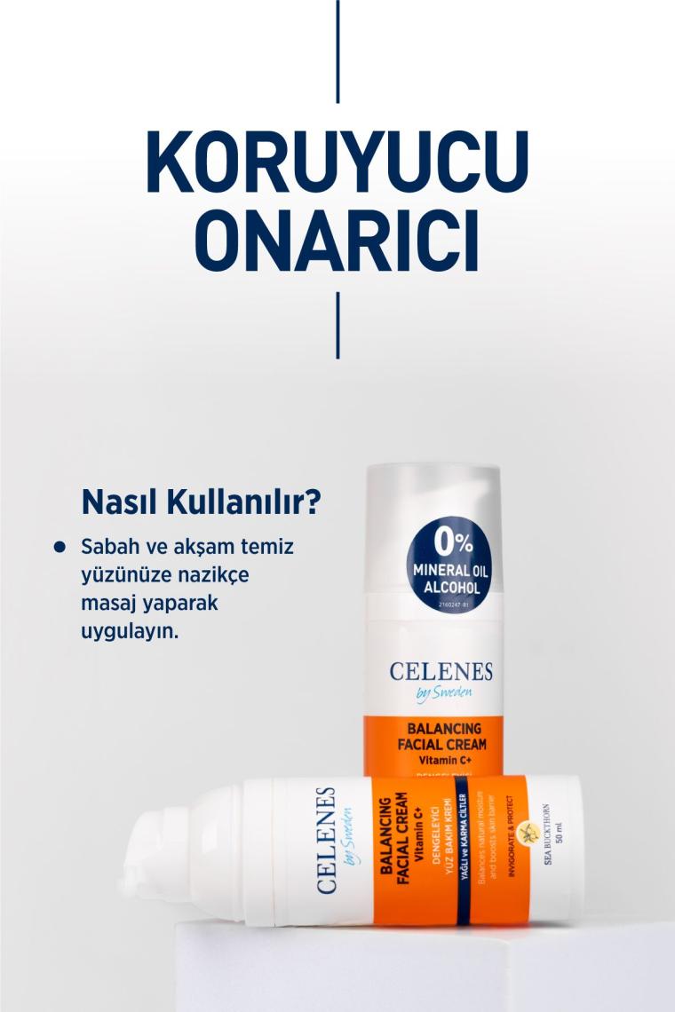 Sea Buckthorn Dengeleyici Yüz Kremi 50ml Yağlı Cilt Ve Karma Ciltler