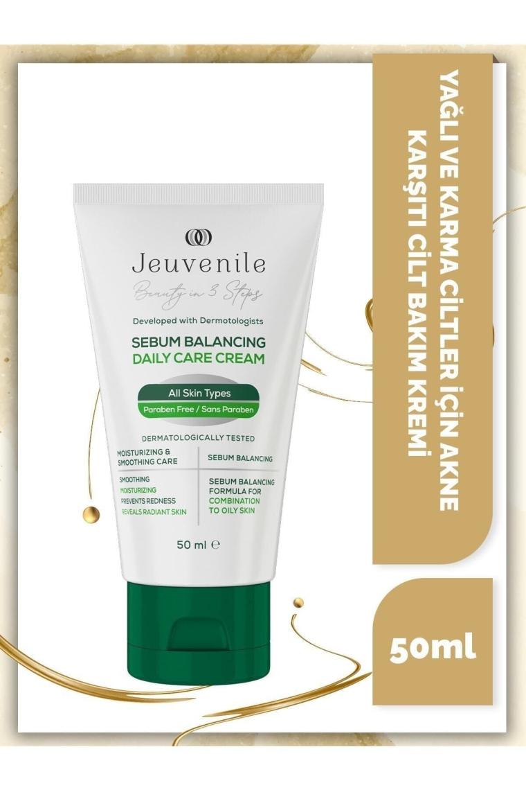 Akne Karşıtı Krem - Sebum Dengeleyici (Salicylic Acid, Niacinamide, Panthenol) Karma-Yağlı Cilt için