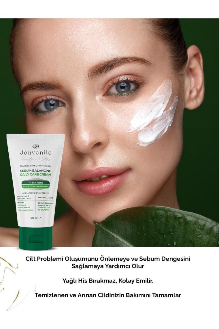 Akne Karşıtı Krem - Sebum Dengeleyici (Salicylic Acid, Niacinamide, Panthenol) Karma-Yağlı Cilt için