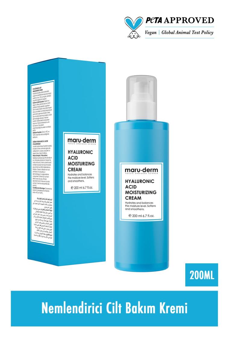 Maruderm Hyalüronik Asit Nemlendirici Yüz Ve Vücut Cilt Bakım Kremi 200 Ml
