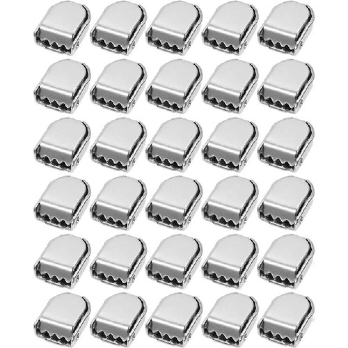 Hapshoe Ayakkabı Bağcık Klipsi Gümüş Metal 30 Adet