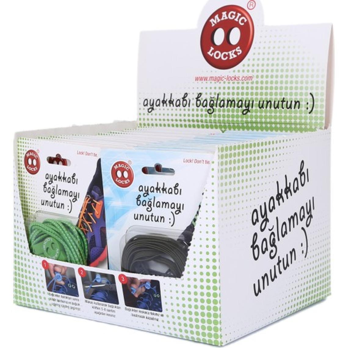 Magic Locks Akıllı Bağcık Yassı- LACIVERT-17B1