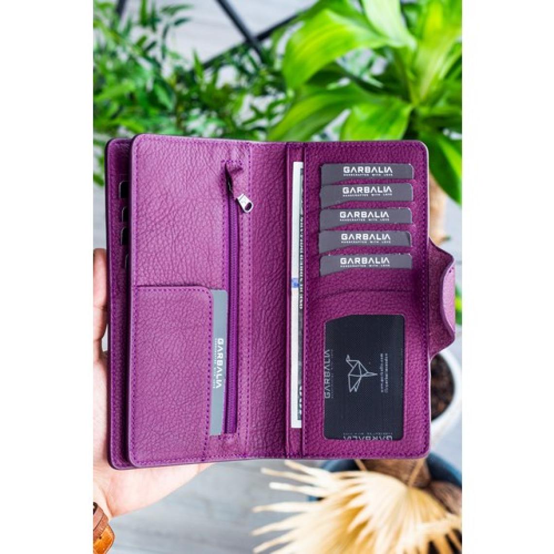 Garbalia Martha Hakiki Deri Unisex Portföy Cüzdan