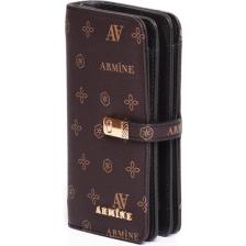 Armine C-02 Kahve Baskılı Kadın Cüzdan