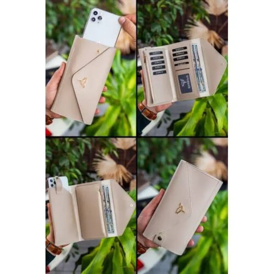 Envelope Telefon ve Bozuk Para Bölmeli Zarf Model Kadın Cüzdan