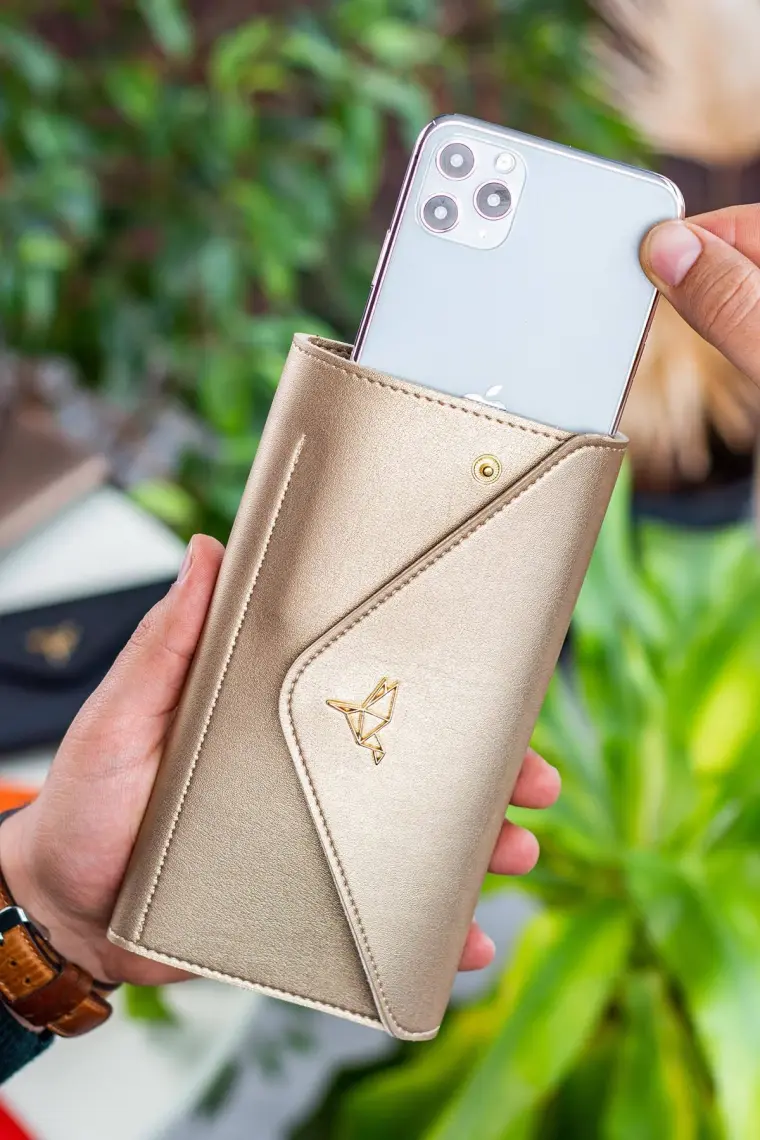 Envelope Telefon ve Bozuk Para Bölmeli Zarf Model Kadın Cüzdan