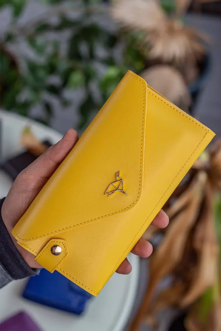 Garbalia Envelope Telefon ve Bozuk Para Bölmeli Zarf Model Kadın Cüzdan