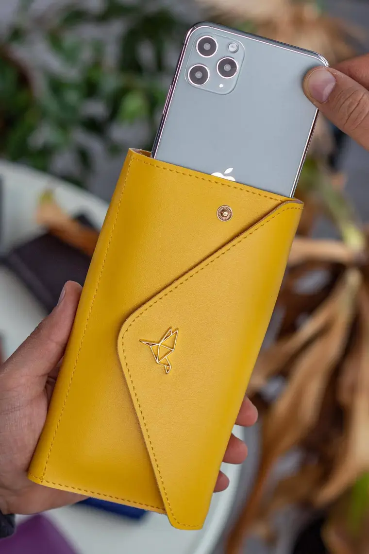Garbalia Envelope Telefon ve Bozuk Para Bölmeli Zarf Model Kadın Cüzdan
