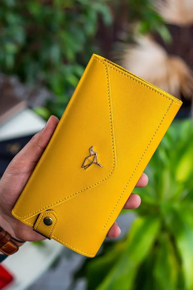 Garbalia Envelope Telefon ve Bozuk Para Bölmeli Zarf Model Kadın Cüzdan