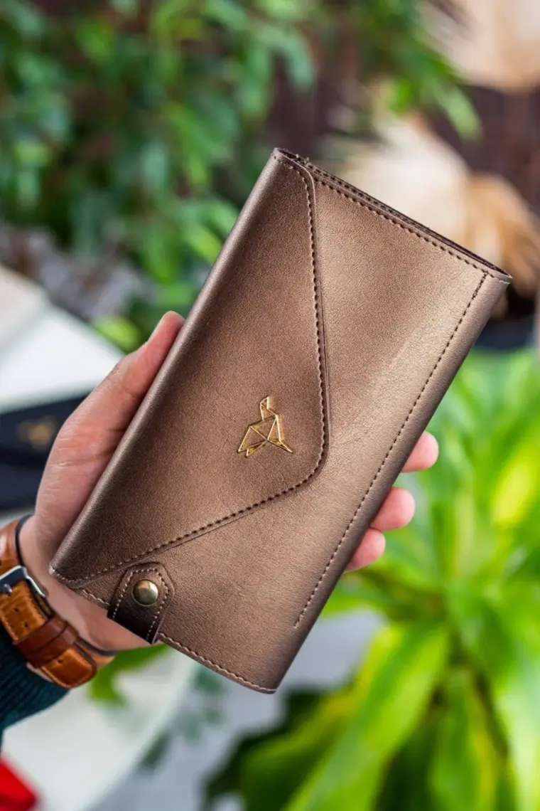 Envelope Telefon ve Bozuk Para Bölmeli Zarf Model Kadın Cüzdan
