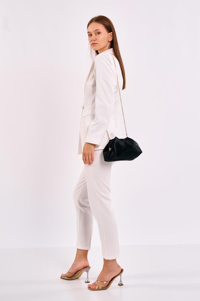 Berlesi Siyah Kadın Saten Clutch Abiye Çanta