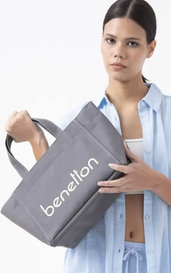 United Colors Of Benetton Benetton Kadın El Çantası Gri BNT1102