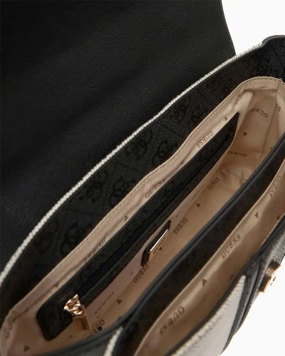 Guess Beyaz - Siyah Kadın El Çantası HWAG9337200-NCL