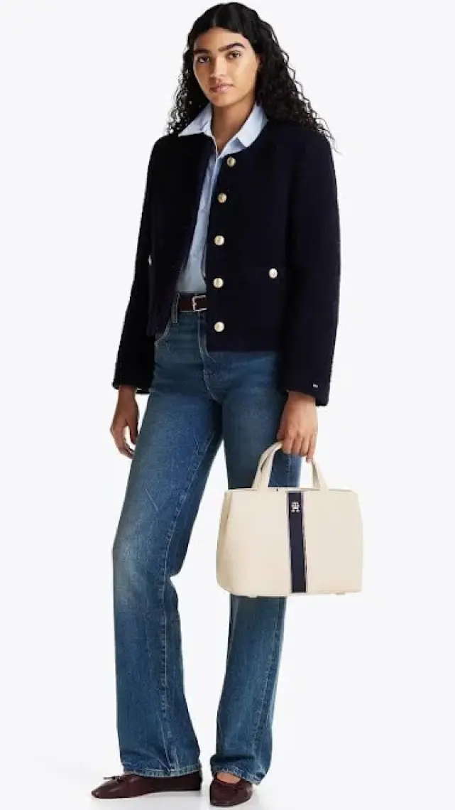 Tommy Hilfiger Krem Kadın El Çantası AW0AW16873