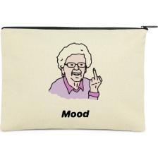 Çınar Bez Çanta Clutch Büyükanne Mood Kanvas Makyaj Çantası