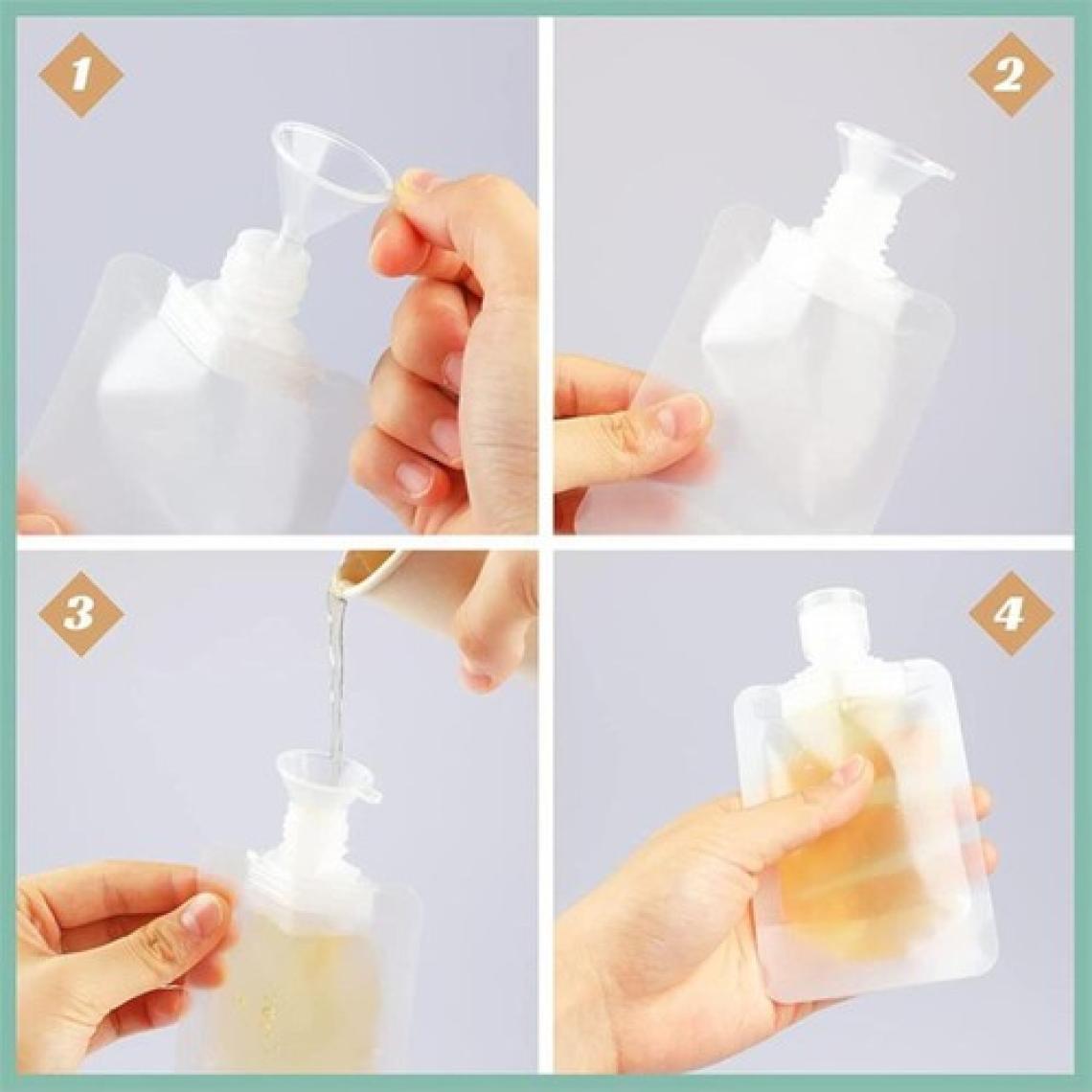 omilife Taşınabilir Sıvı Seyahat Kiti Pratik Sıvı Seyahat Torbası 3 Adet 100 ml