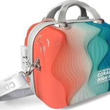 Coral High Renkli Desenli Omuz Askılı Pc Makyaj Çantası 16804