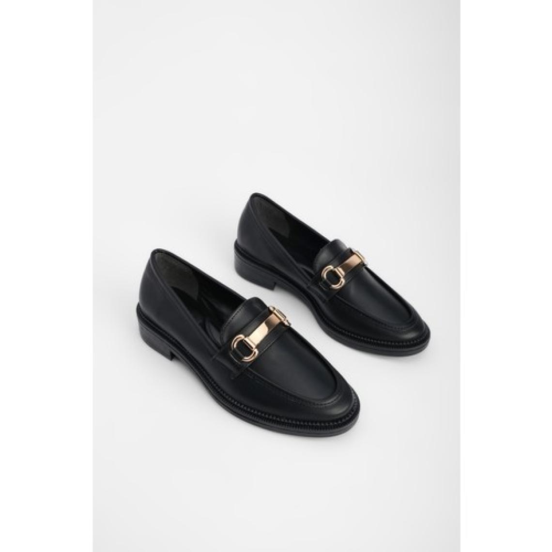 Marjin Kadın Loafer Makosen Casual Tokalı Günlük Ayakkabı Tonyas