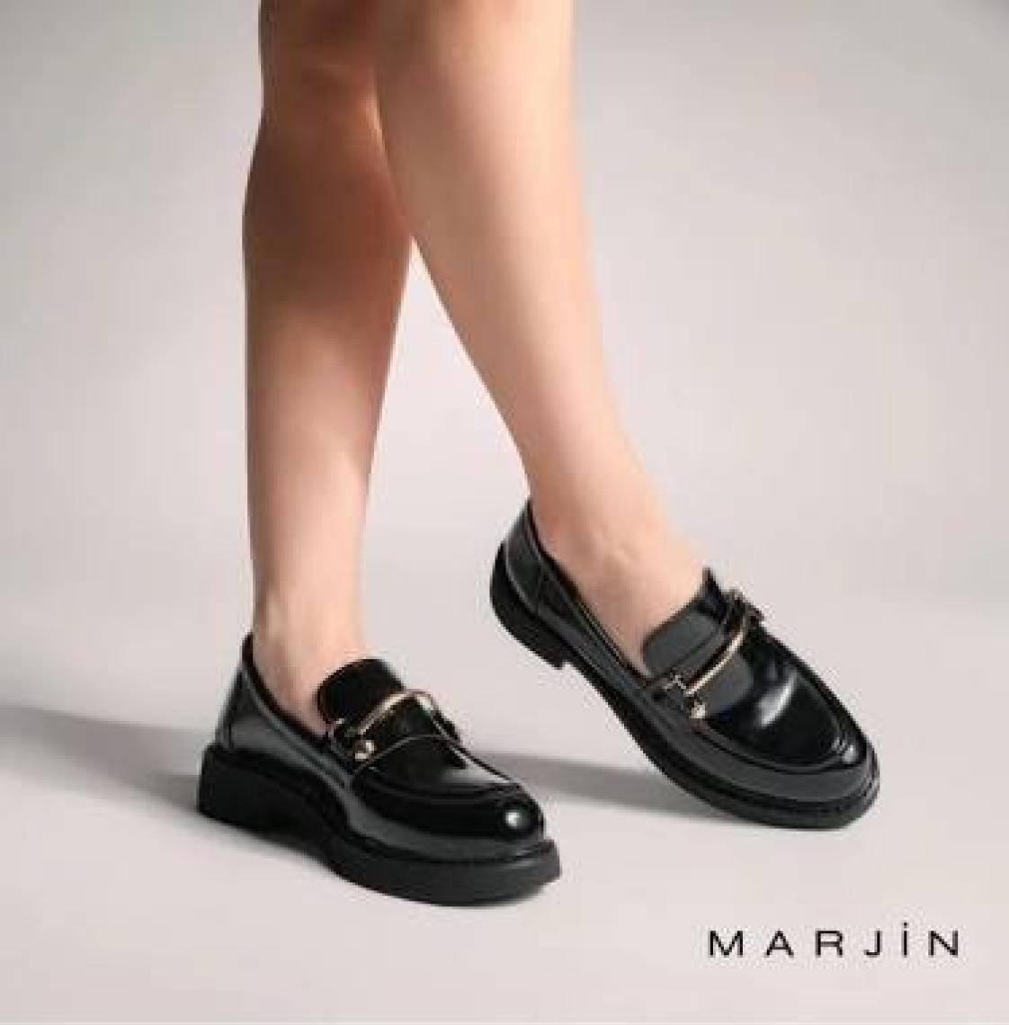 Marjin Kadın Loafer Makosen Casual Tokalı Günlük Ayakkabı Forye