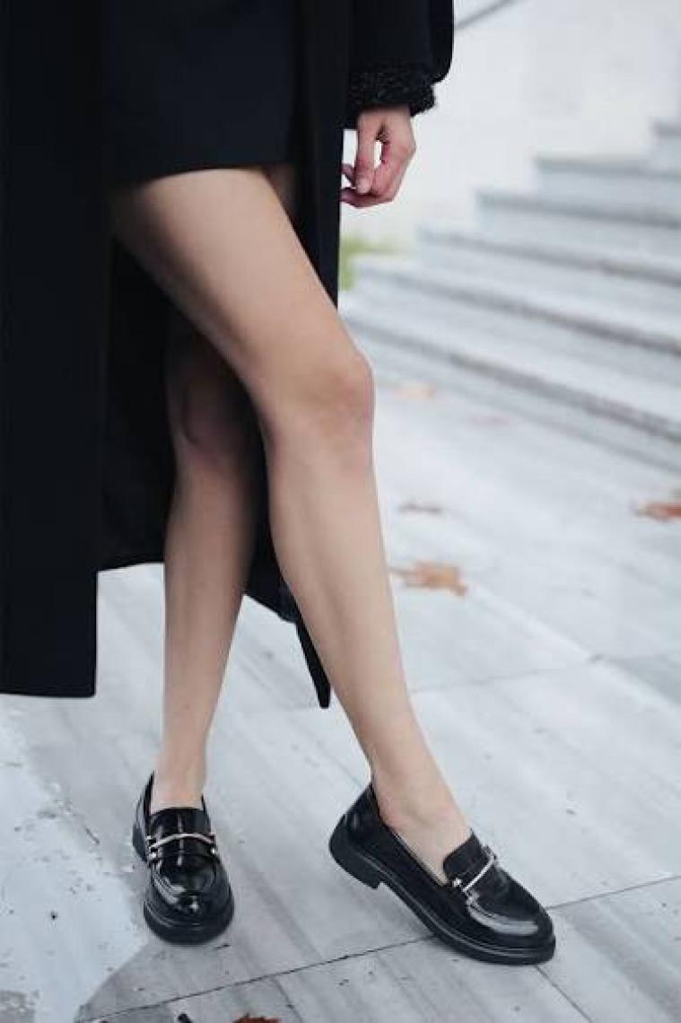 Marjin Kadın Loafer Makosen Casual Tokalı Günlük Ayakkabı Forye