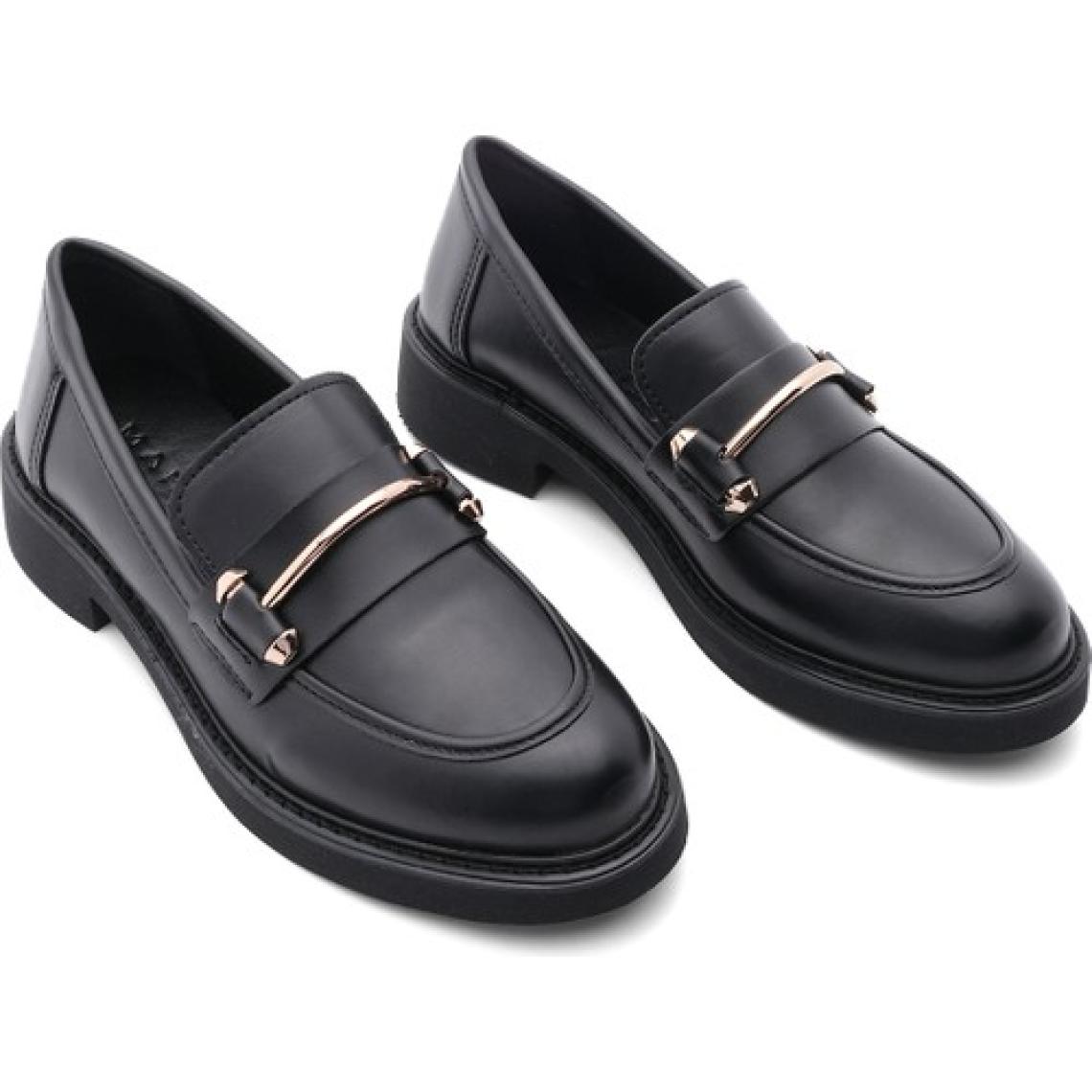 Marjin Kadın Loafer Makosen Casual Tokalı Günlük Ayakkabı Forye