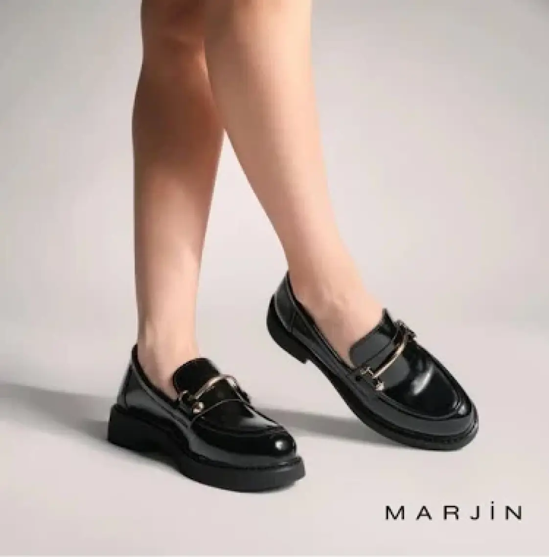 Marjin Kadın Loafer Makosen Casual Tokalı Günlük Ayakkabı Forye