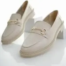 Muggo Sussie Garantili Metal Tokalı Kadın Loafer Günlük Ayakkabı