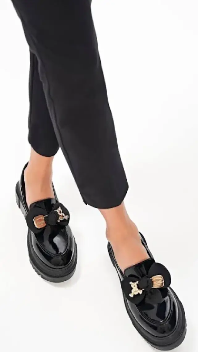 Yaya By Hotiç Siyah Kadın Loafer