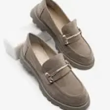 Marjin Kadın Loafer Kalın Taban Zincirli Günlük Ayakkabı Zolez
