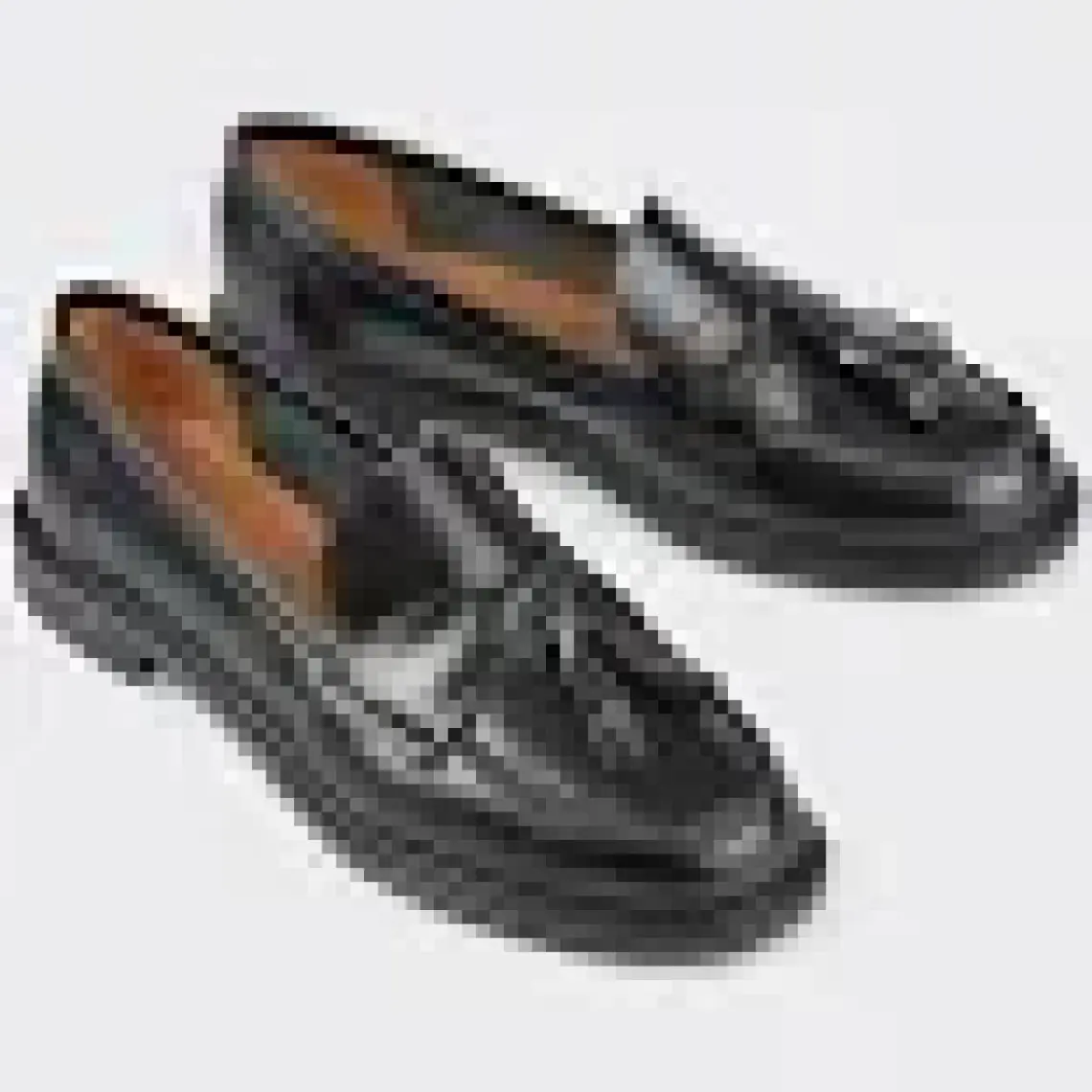 Luvi Lily Siyah Cilt Kadın Loafer