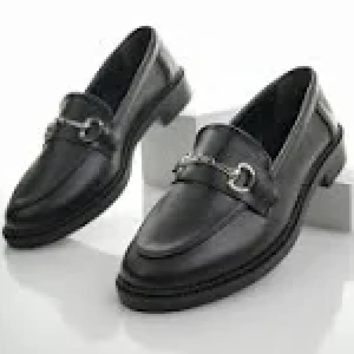 Muggo Sussie Garantili Metal Tokalı Kadın Loafer Günlük Ayakkabı