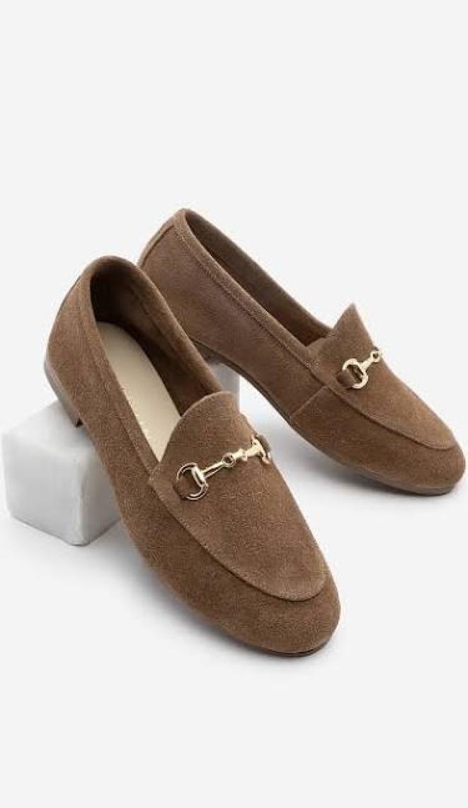 Marjin Kadın Hakiki Deri Zincirli Loafer Günlük Ayakkabı Tanle